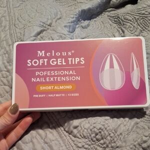 Melous Soft Gel Nail Tips - Short Almond